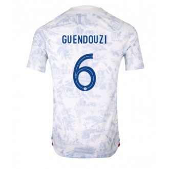 Frankrike Matteo Guendouzi #6 Bortatröja VM 2022 Korta ärmar